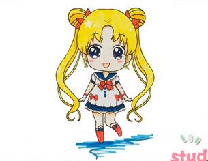 一步一步畫美少女戰(zhàn)士，q版美少女戰(zhàn)士簡單畫