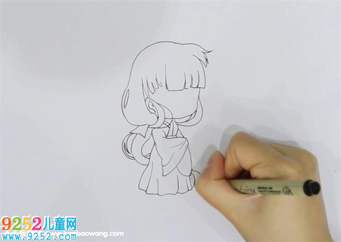 犬夜叉桔梗怎么畫