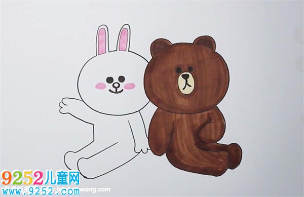 布朗熊和可妮兔<a href=http://www.inspiredelm.com/jianbihua/ target=_blank class=infotextkey>簡筆畫</a>
