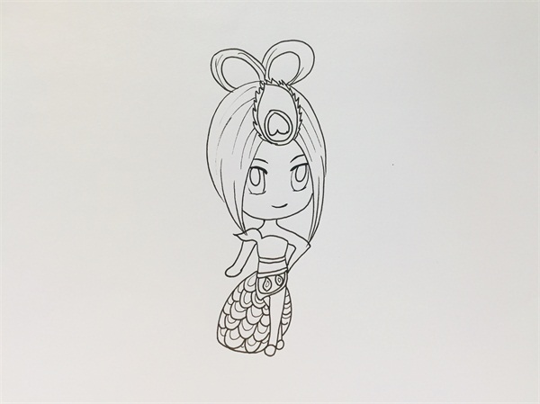 教我畫葉羅麗藍(lán)孔雀,藍(lán)孔雀仙子<a href=http://www.inspiredelm.com/jianbihua/ target=_blank class=infotextkey>簡(jiǎn)筆畫</a>