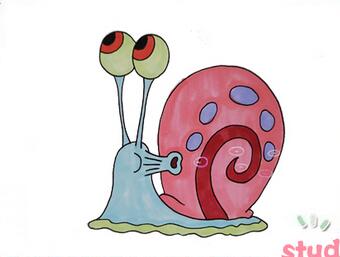 海綿寶寶小蝸<a href=http://www.inspiredelm.com/jianbihua/ target=_blank class=infotextkey>簡(jiǎn)筆畫(huà)</a>