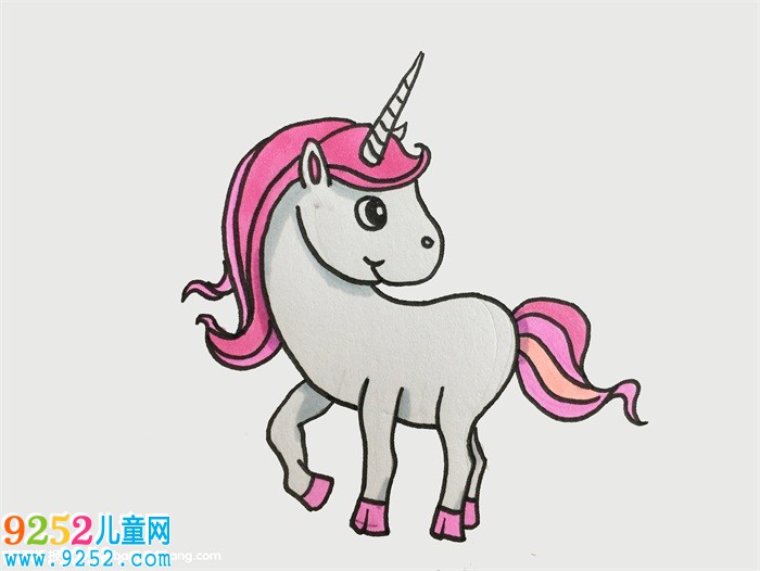 可愛的小獨(dú)角獸怎么畫