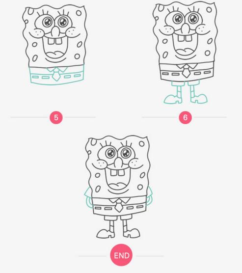 <a href=http://www.inspiredelm.com/jianbihua/ target=_blank class=infotextkey>簡筆畫</a>卡通人物，海綿寶寶彩色