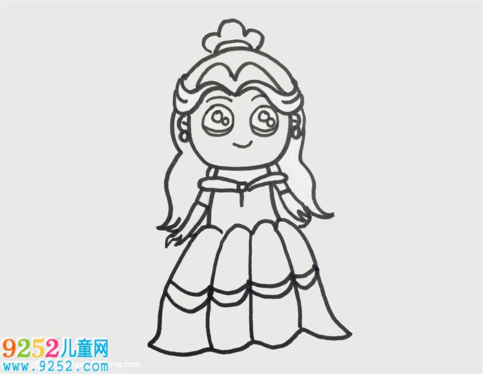 可愛公主<a href=http://www.inspiredelm.com/jianbihua/ target=_blank class=infotextkey>簡筆畫</a>，小公主<a href=http://www.inspiredelm.com/jianbihua/ target=_blank class=infotextkey>簡筆畫</a>漂亮可愛