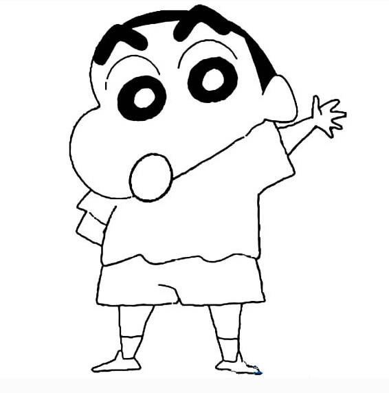 蠟筆小新簡(jiǎn)筆畫(huà)畫(huà)法