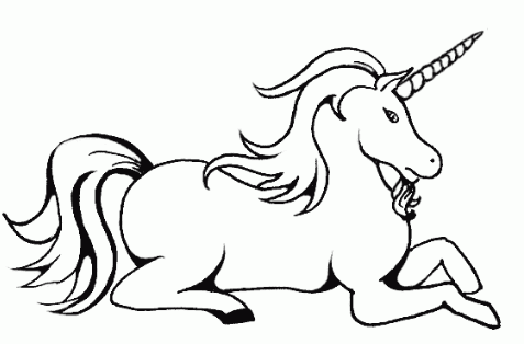 兇猛的獨(dú)角獸-中國動(dòng)漫簡(jiǎn)筆畫