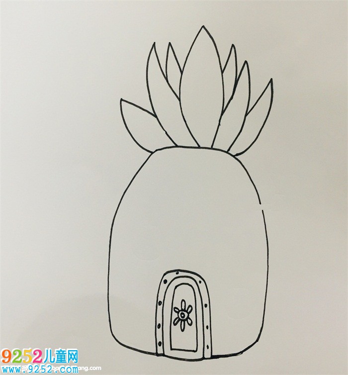 海綿寶寶菠蘿屋怎么畫(huà)