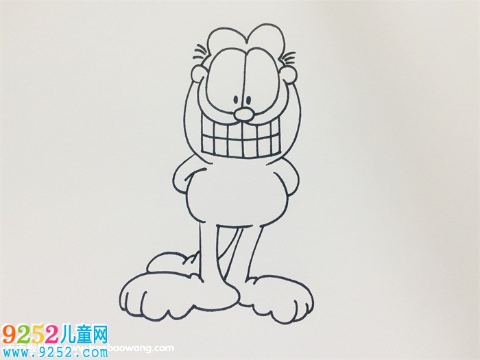 簡單的加菲貓<a href=http://www.inspiredelm.com/jianbihua/ target=_blank class=infotextkey>簡筆畫</a>