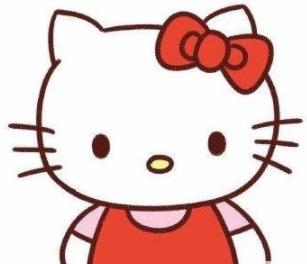 漂亮的凱蒂貓怎么畫_漂亮的凱蒂貓的兒童畫作品