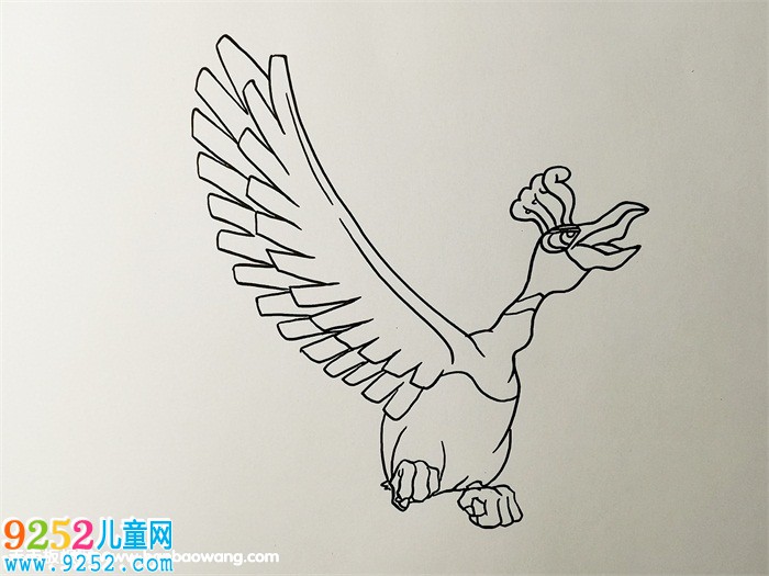 神奇寶貝鳳王怎么畫