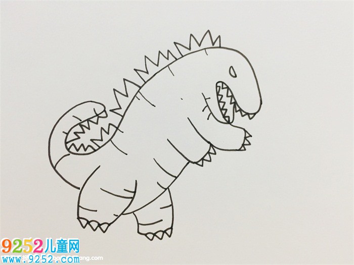 哥斯拉怎么畫