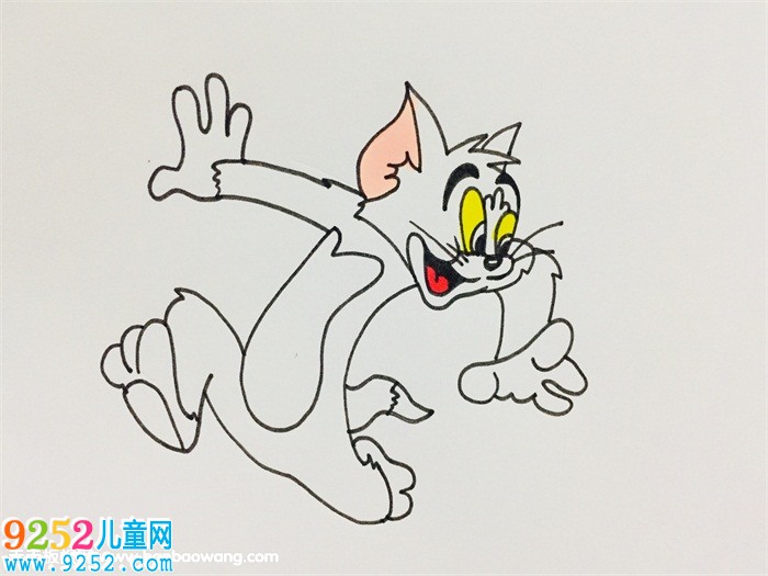 湯姆貓<a href=http://www.inspiredelm.com/jianbihua/ target=_blank class=infotextkey>簡筆畫</a>步驟