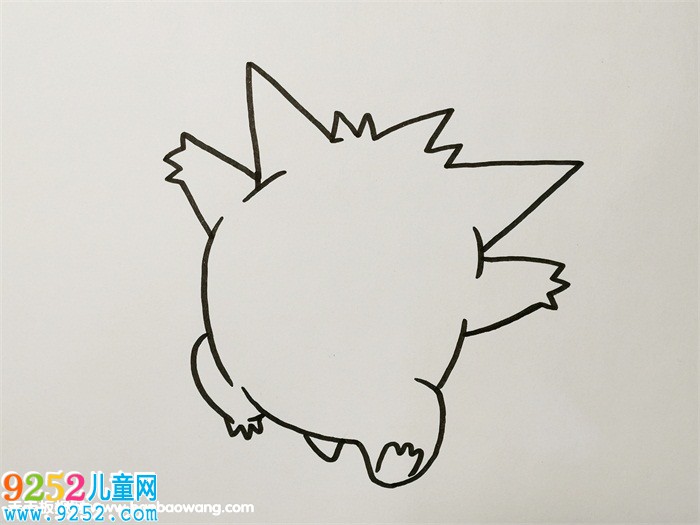神奇寶貝耿鬼怎么畫