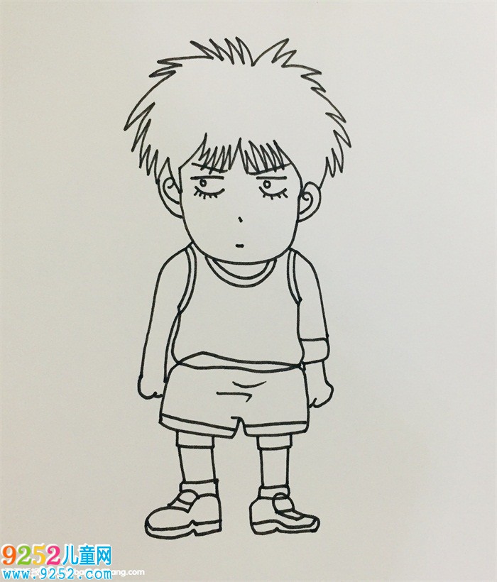 流川楓<a href=http://www.inspiredelm.com/jianbihua/ target=_blank class=infotextkey>簡筆畫</a>教程