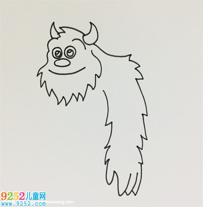 毛怪<a href=http://www.inspiredelm.com/jianbihua/ target=_blank class=infotextkey>簡筆畫</a>教程