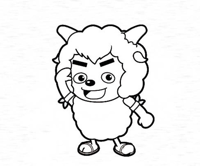 沸羊羊簡(jiǎn)筆畫，做羊村里最健壯的羊！