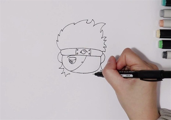 q版卡卡西<a href=http://www.inspiredelm.com/jianbihua/ target=_blank class=infotextkey>簡筆畫</a>