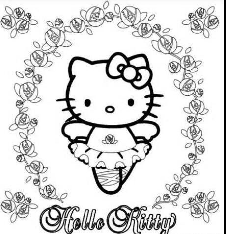 凱蒂貓(Hello Kitty)簡筆畫圖片大全