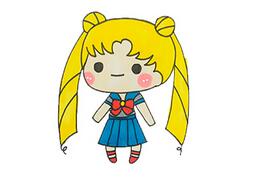 畫動漫人物女生可愛
