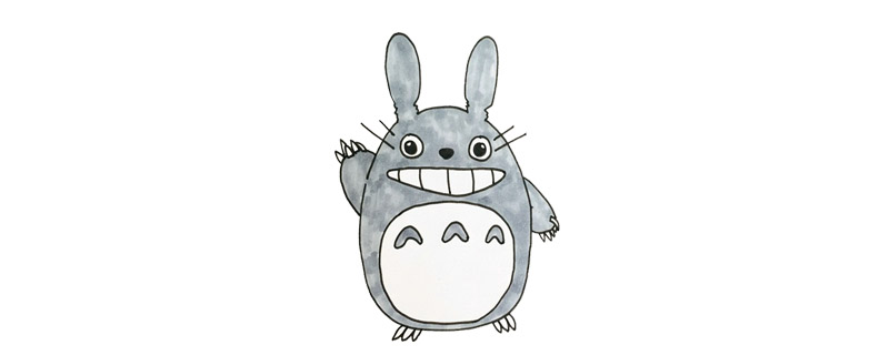 龍貓的畫(huà)法