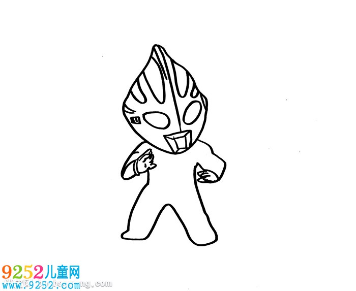 畫(huà)有簡(jiǎn)單又帥的奧特曼