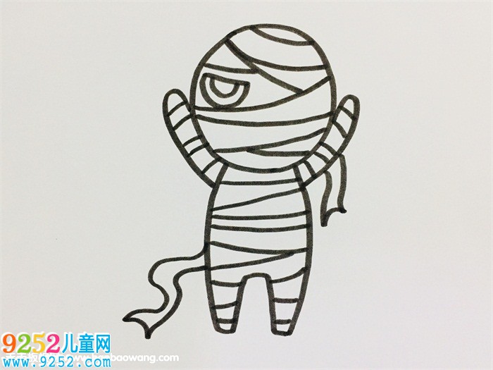 簡單的木乃伊怎么畫