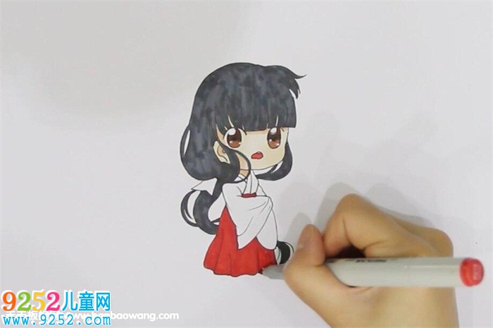 犬夜叉桔梗怎么畫