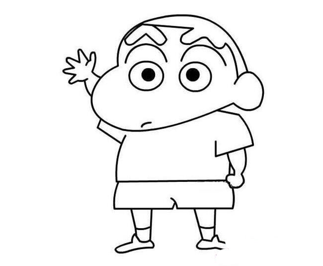 蠟筆小新簡(jiǎn)筆畫(huà)圖片，可愛(ài)的蠟筆小新