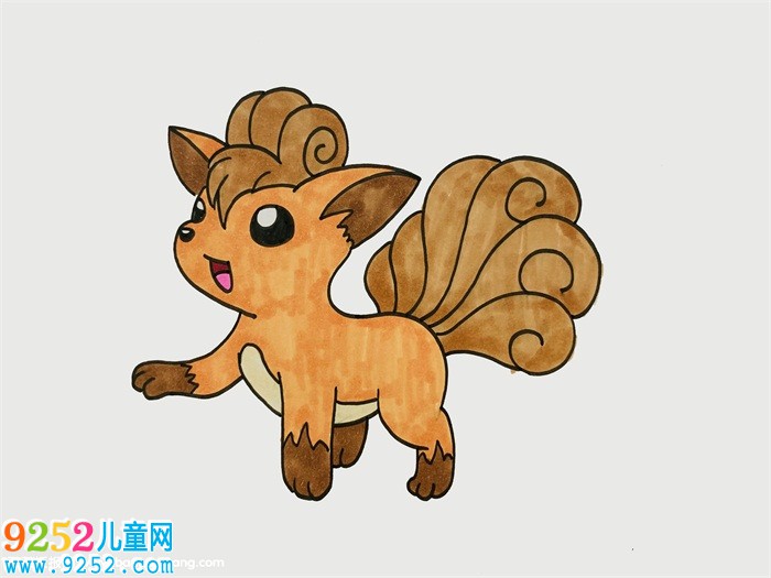 六尾怎么畫