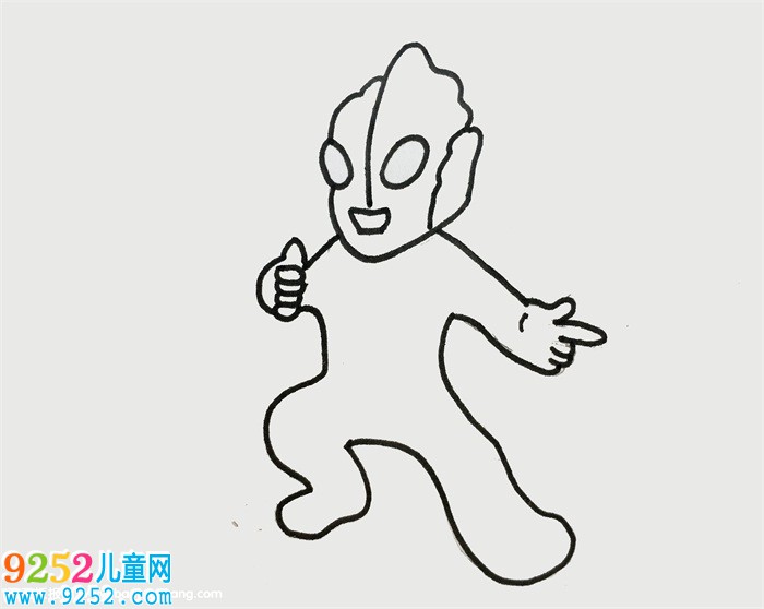 高斯奧特曼怎么畫