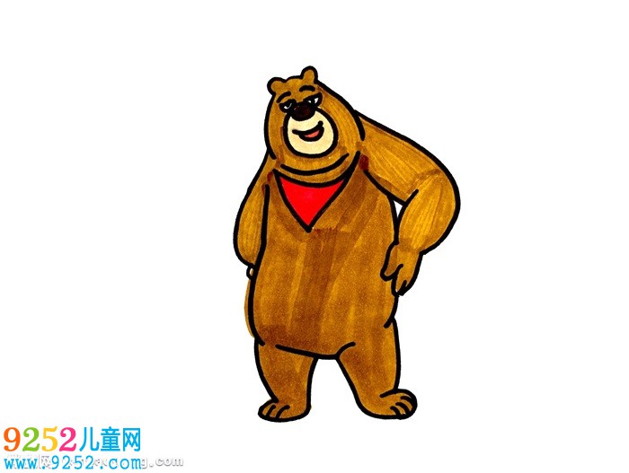 熊二怎么一步一步地畫