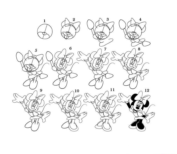 米妮怎么畫(huà)_米妮<a href=http://www.inspiredelm.com/jianbihua/ target=_blank class=infotextkey>簡(jiǎn)筆畫(huà)</a>步驟分享