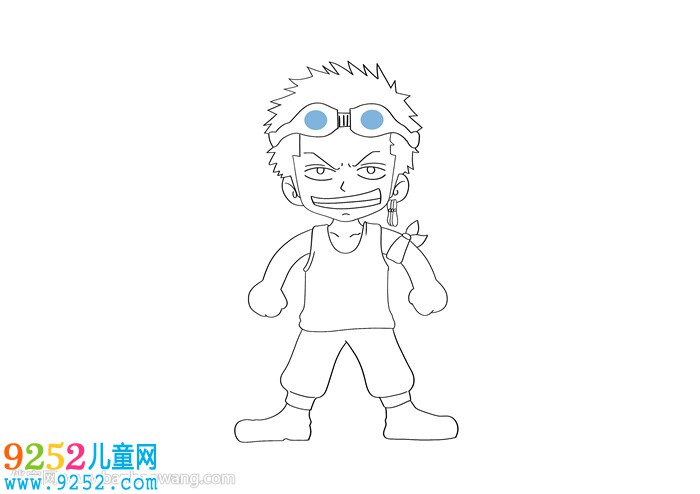 索隆怎么畫
