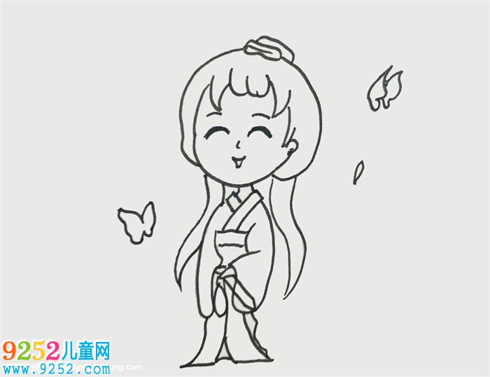 怎么畫紅蝶簡單又漂亮