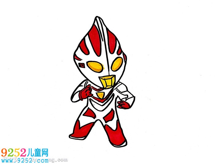 畫(huà)有簡(jiǎn)單又帥的奧特曼
