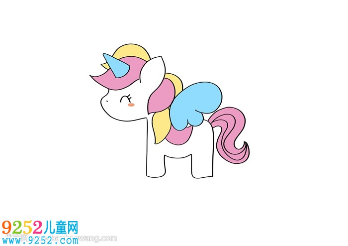 可愛的小獨角獸怎么畫