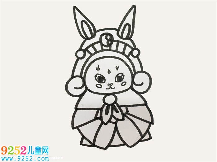 兔兒爺怎么畫
