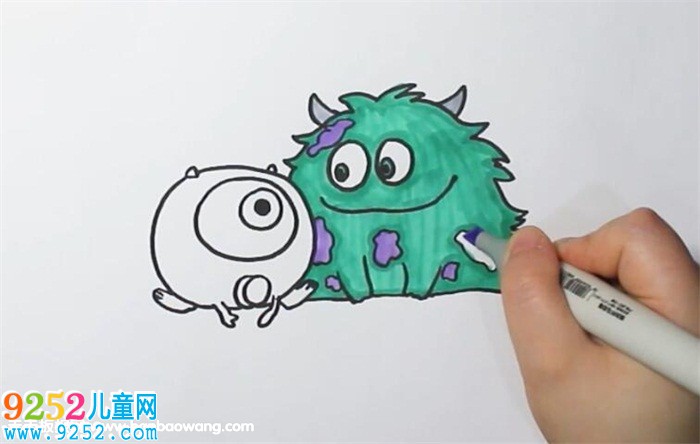 毛怪和大眼仔<a href=http://www.inspiredelm.com/jianbihua/ target=_blank class=infotextkey>簡筆畫</a>