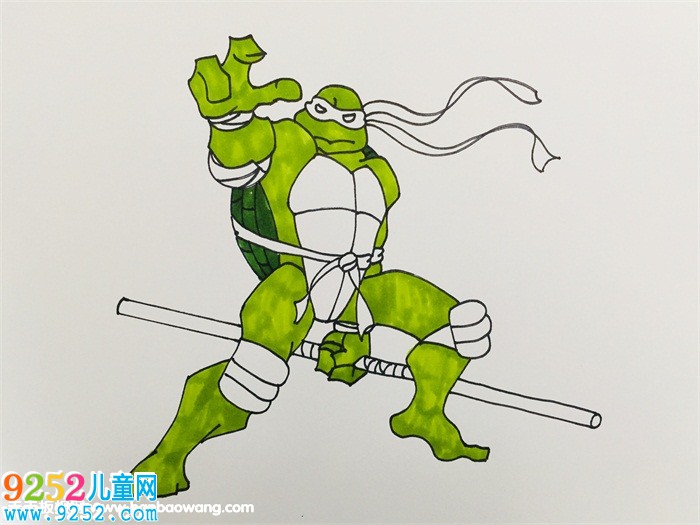 忍者神龜<a href=http://www.inspiredelm.com/jianbihua/ target=_blank class=infotextkey>簡(jiǎn)筆畫</a>步驟