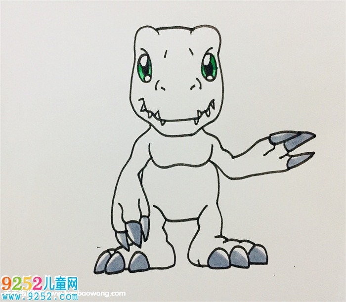 數(shù)碼寶貝<a href=http://www.inspiredelm.com/jianbihua/ target=_blank class=infotextkey>簡筆畫</a>步驟