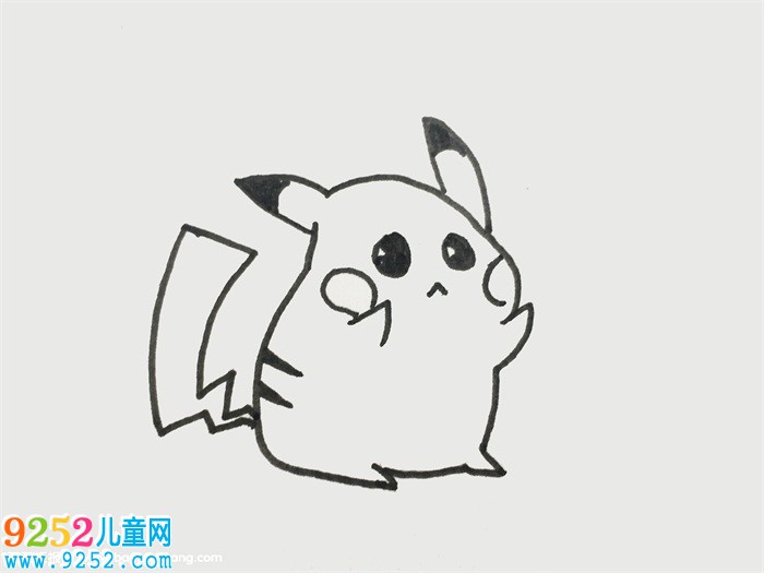 皮卡丘簡筆一步一步畫