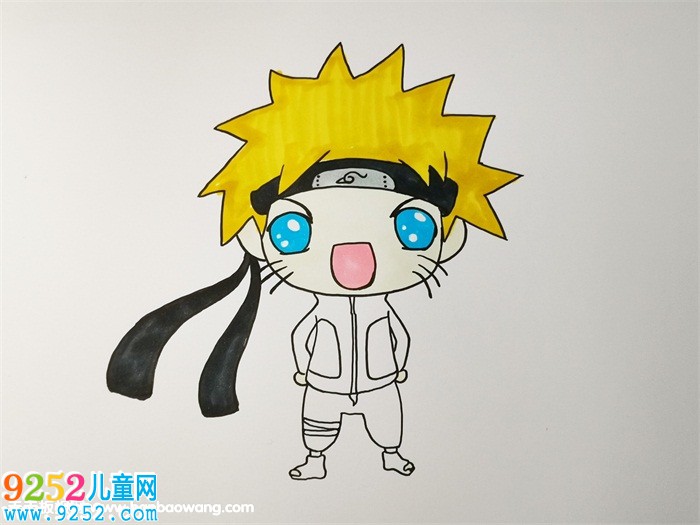 一步一步畫鳴人<a href=http://www.inspiredelm.com/jianbihua/ target=_blank class=infotextkey>簡(jiǎn)筆畫</a>