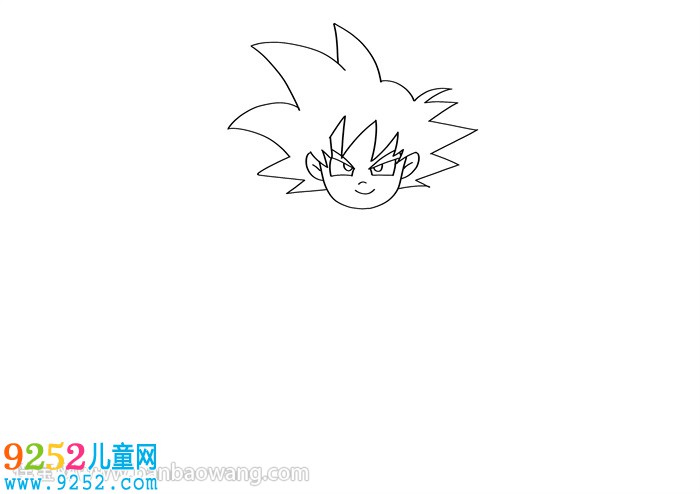 一步一步教畫七龍珠孫悟空