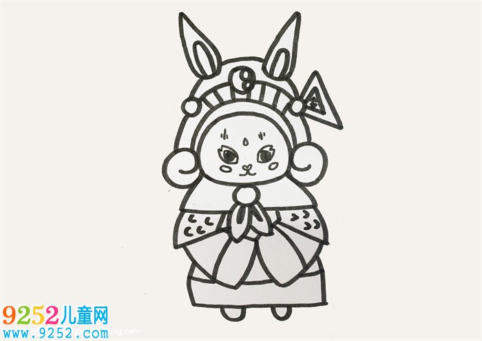 兔兒爺怎么畫