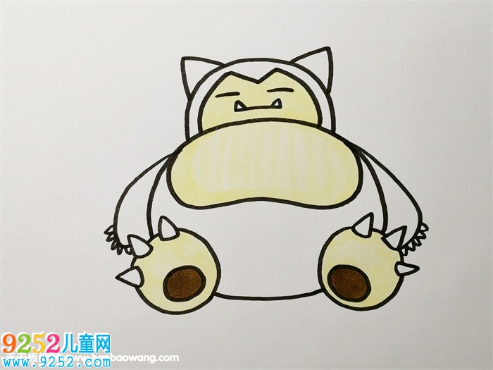 神奇寶貝卡比獸怎么畫(huà)
