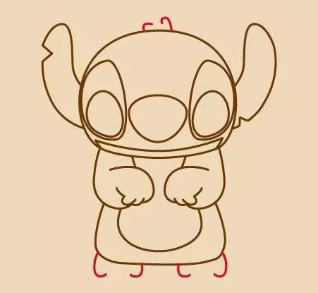 藍(lán)色史迪奇怎么畫_藍(lán)色史迪奇<a href=http://www.inspiredelm.com/jianbihua/ target=_blank class=infotextkey>簡(jiǎn)筆畫</a>畫法步驟教程