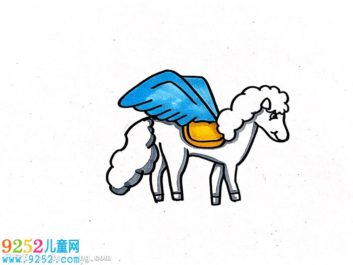美麗的飛馬怎么畫
