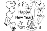 新年快樂2021年元旦簡筆畫圖片欣賞