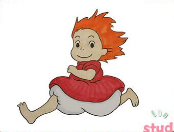 金魚(yú)姬簡(jiǎn)筆畫(huà)