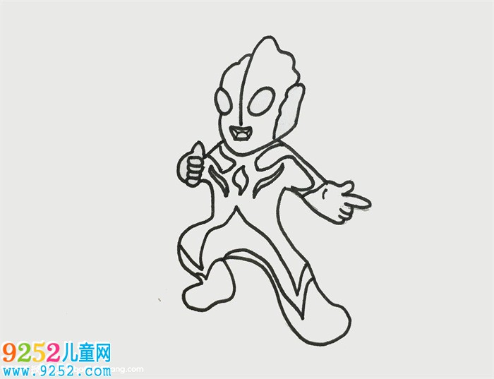 高斯奧特曼怎么畫